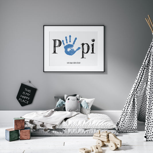 DIY Handabdruck | Papi ich hab Dich lieb
