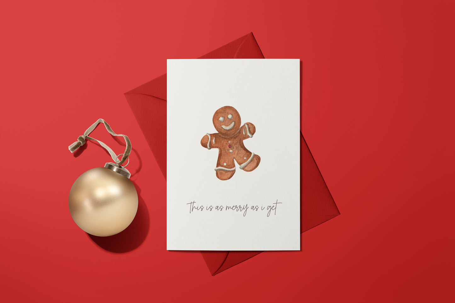 Weihnachtskarten Set | Funny quotes Aquarell