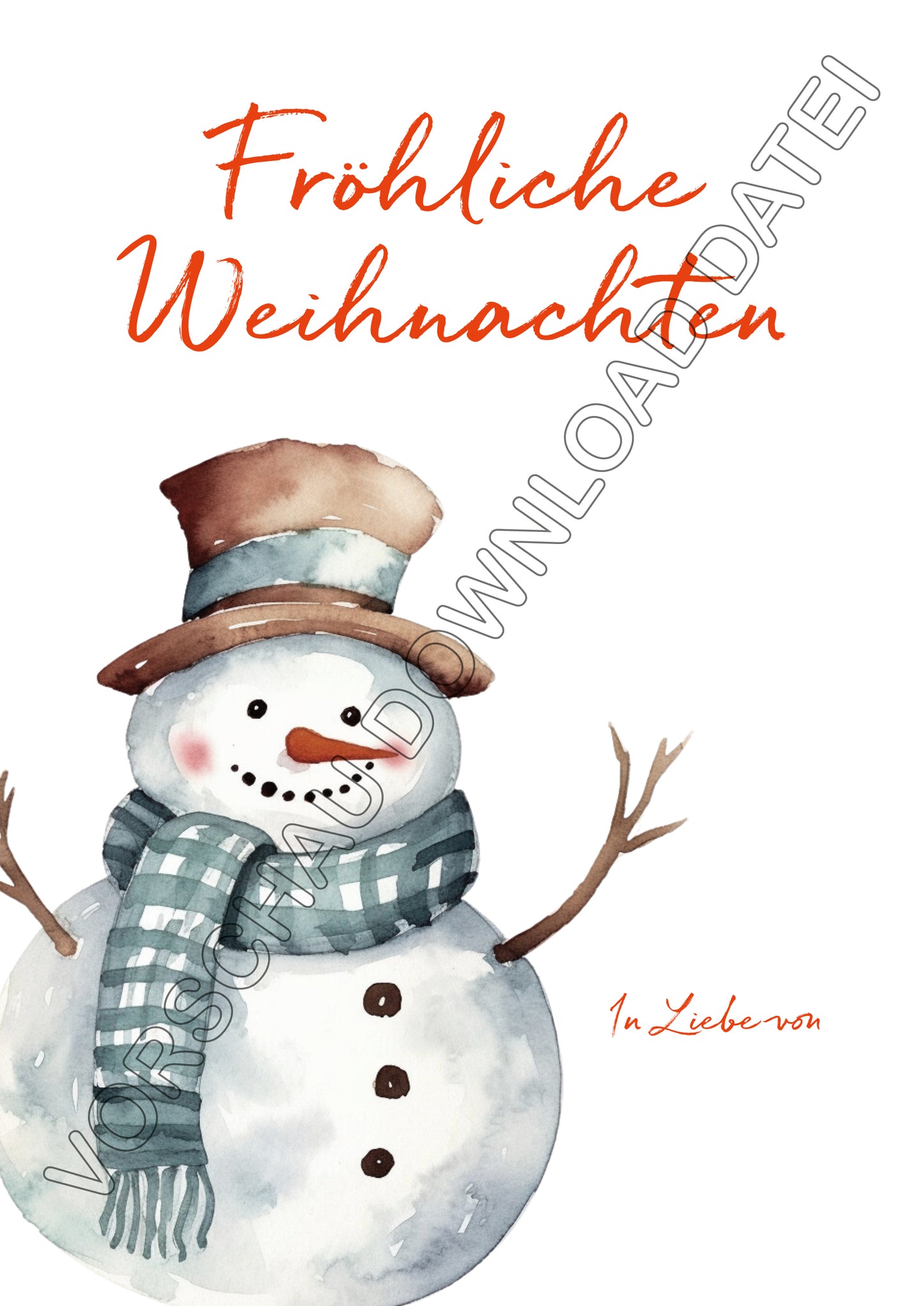 DIY Kinder Handabdruck zu Weihnachten | niedlicher Schneemann
