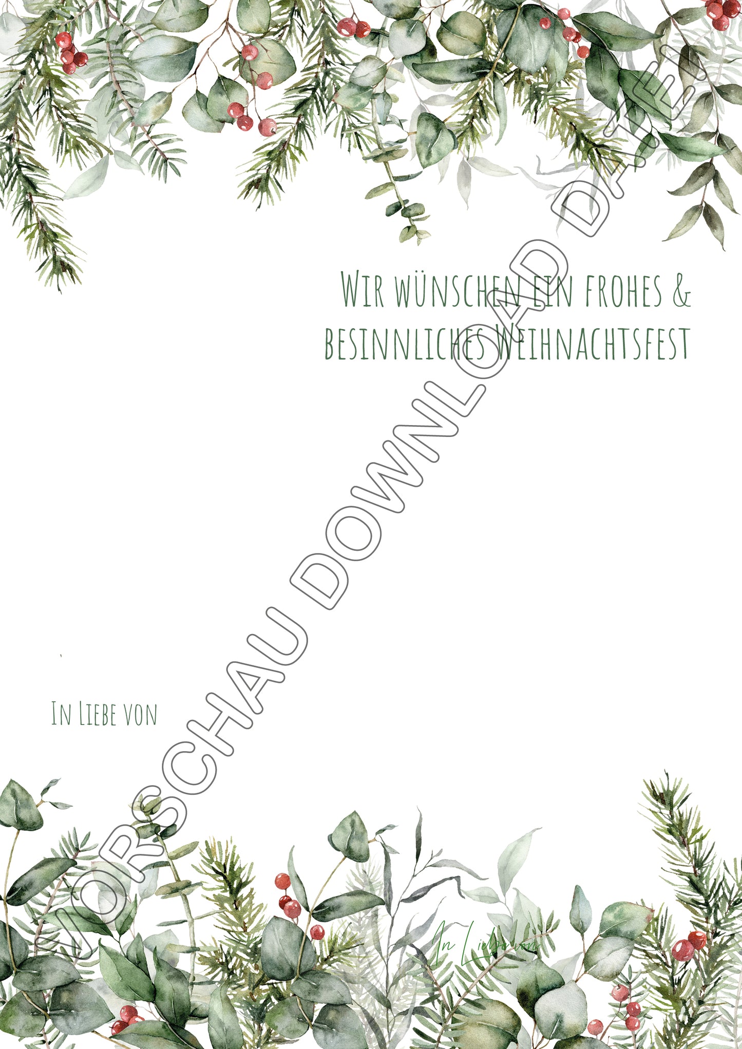 DIY Kinder Handabdruck zu Weihnachten | Besinnliche Weihnachten Eukalyptus