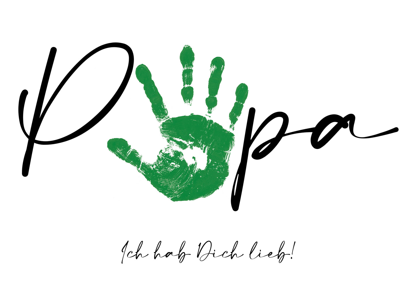 DIY Handabdruck | Papa ich hab Dich lieb