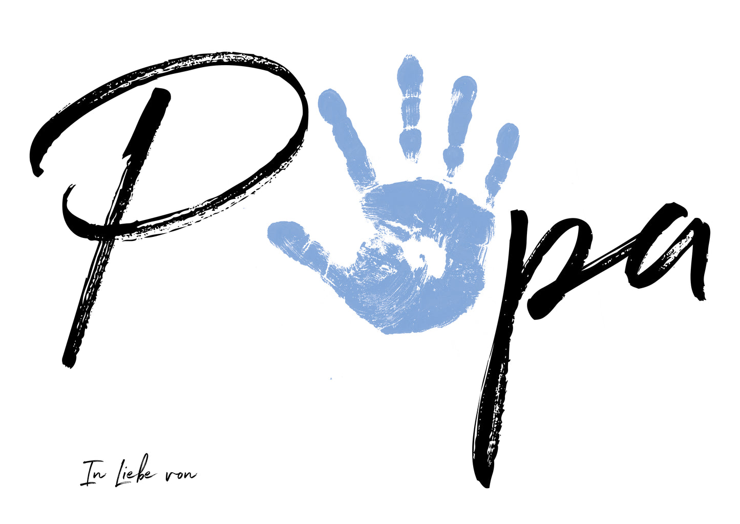 DIY Handabdruck | Papa in Liebe von