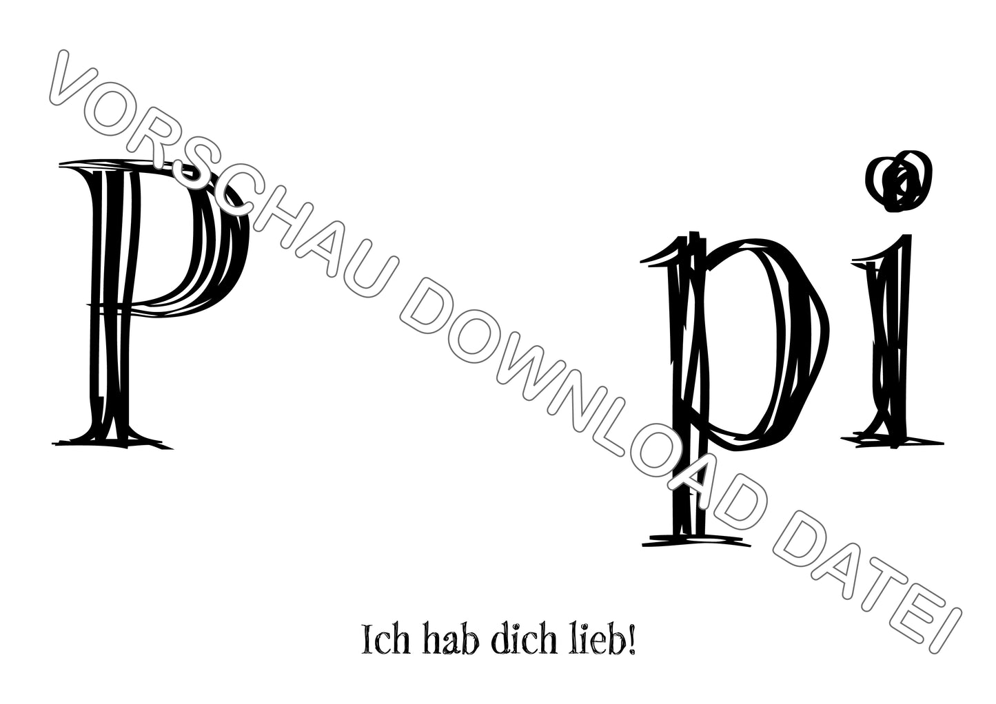 DIY Handabdruck | Papi ich hab Dich lieb