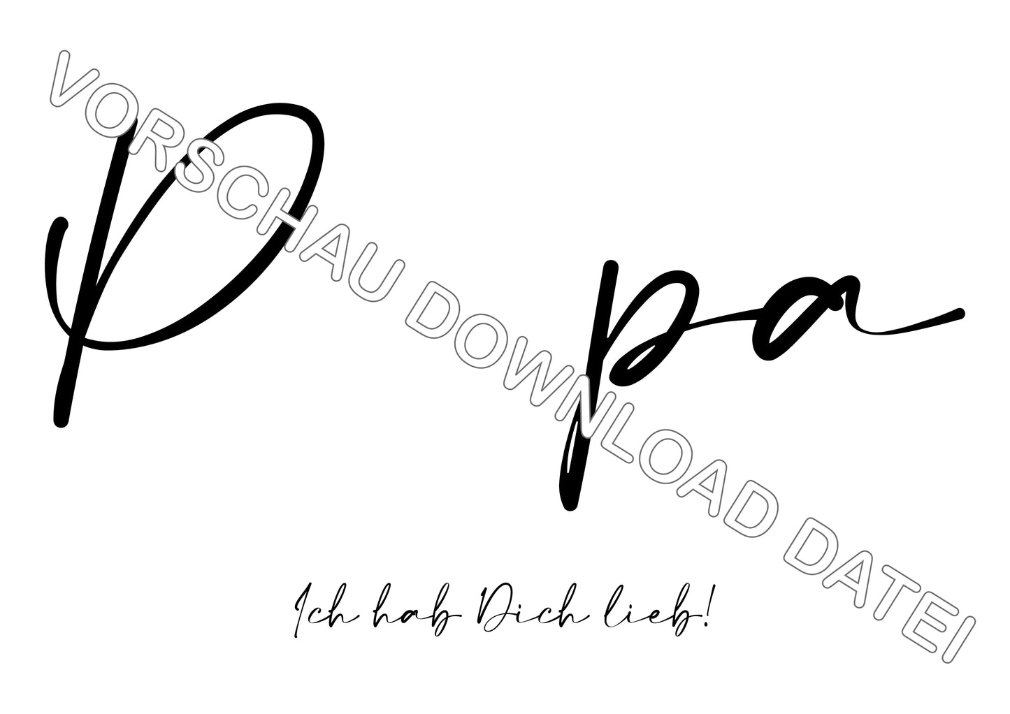 DIY Handabdruck | Papa ich hab Dich lieb