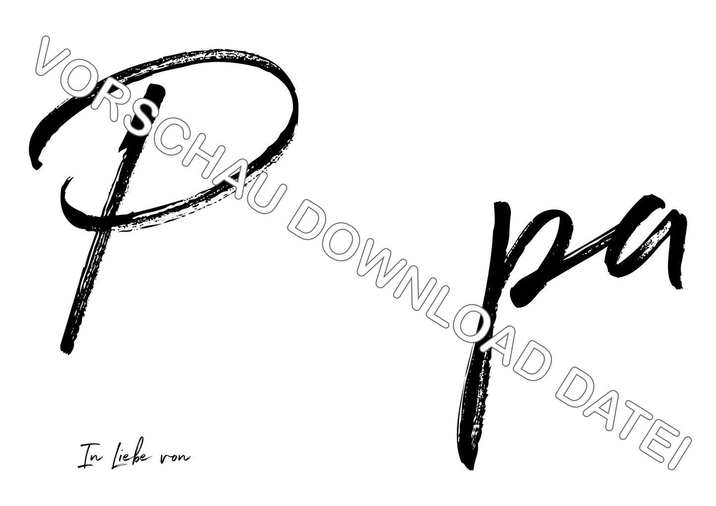 DIY Handabdruck | Papa in Liebe von