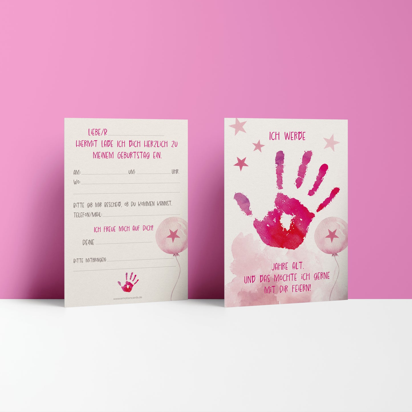 5x/10x Einladungskarten zum Kindergeburtstag | Ich werde 5 Jahre alt | Premium-Karton | Große Karte (115mm x 170mm) (Kopie)
