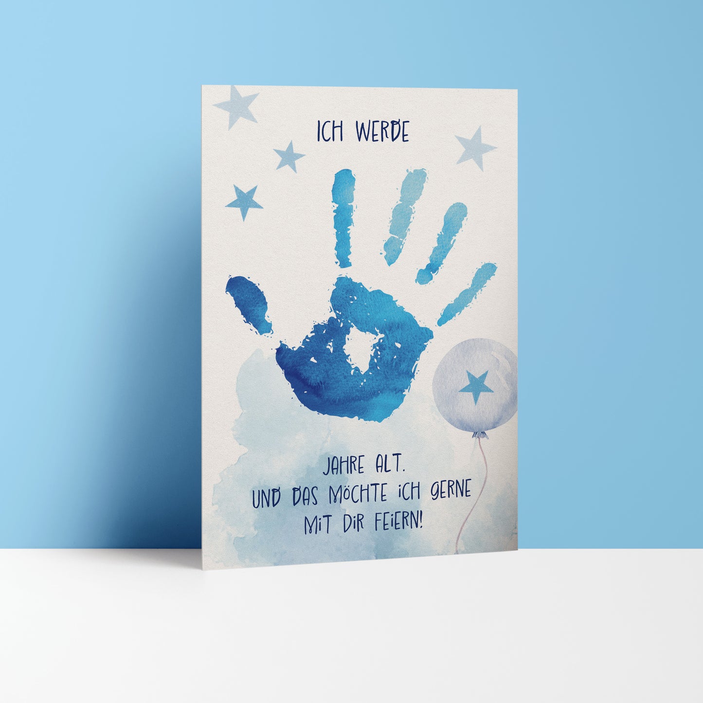 5x/10x Einladungskarten zum Kindergeburtstag | Ich werde 5 Jahre alt | Premium-Karton | Große Karte (115mm x 170mm)