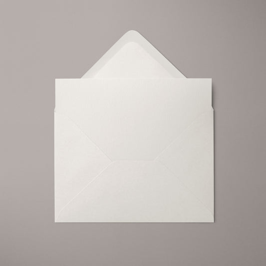 Kuvert Weiß | Format DIN B6 (175 x 120 mm) mit spitzer Klappe | Nassklebend