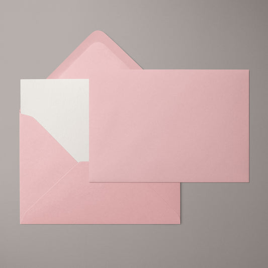 Kuvert Rosa | Format DIN B6 (175 x 120 mm) mit spitzer Klappe | Nassklebend