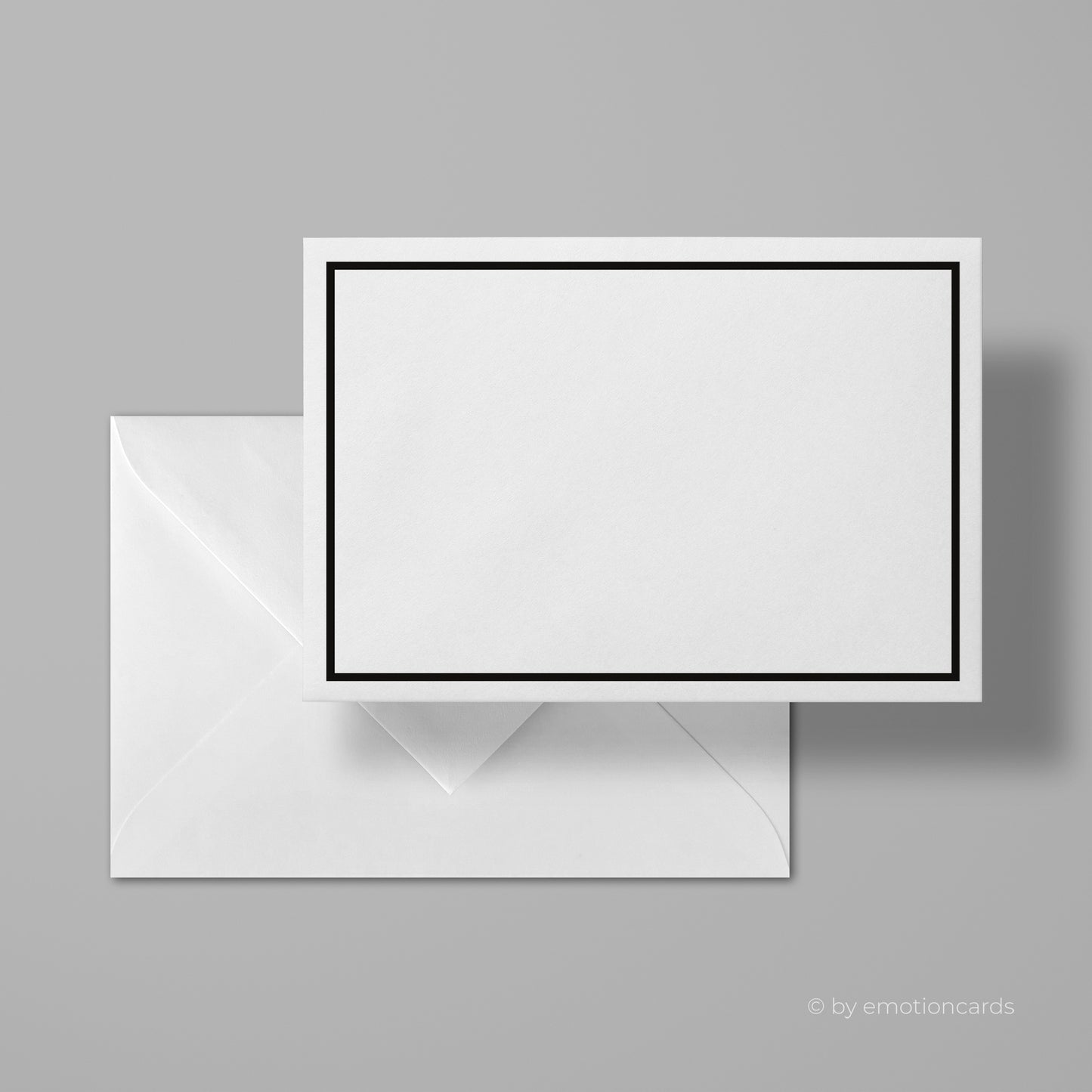 Trauerbriefumschläge | Trauerkuverts | Schwarzes Seidenfutter | Schwarzer Rahmen | Nassklebung | Format B6 (175 mm x 120 mm)