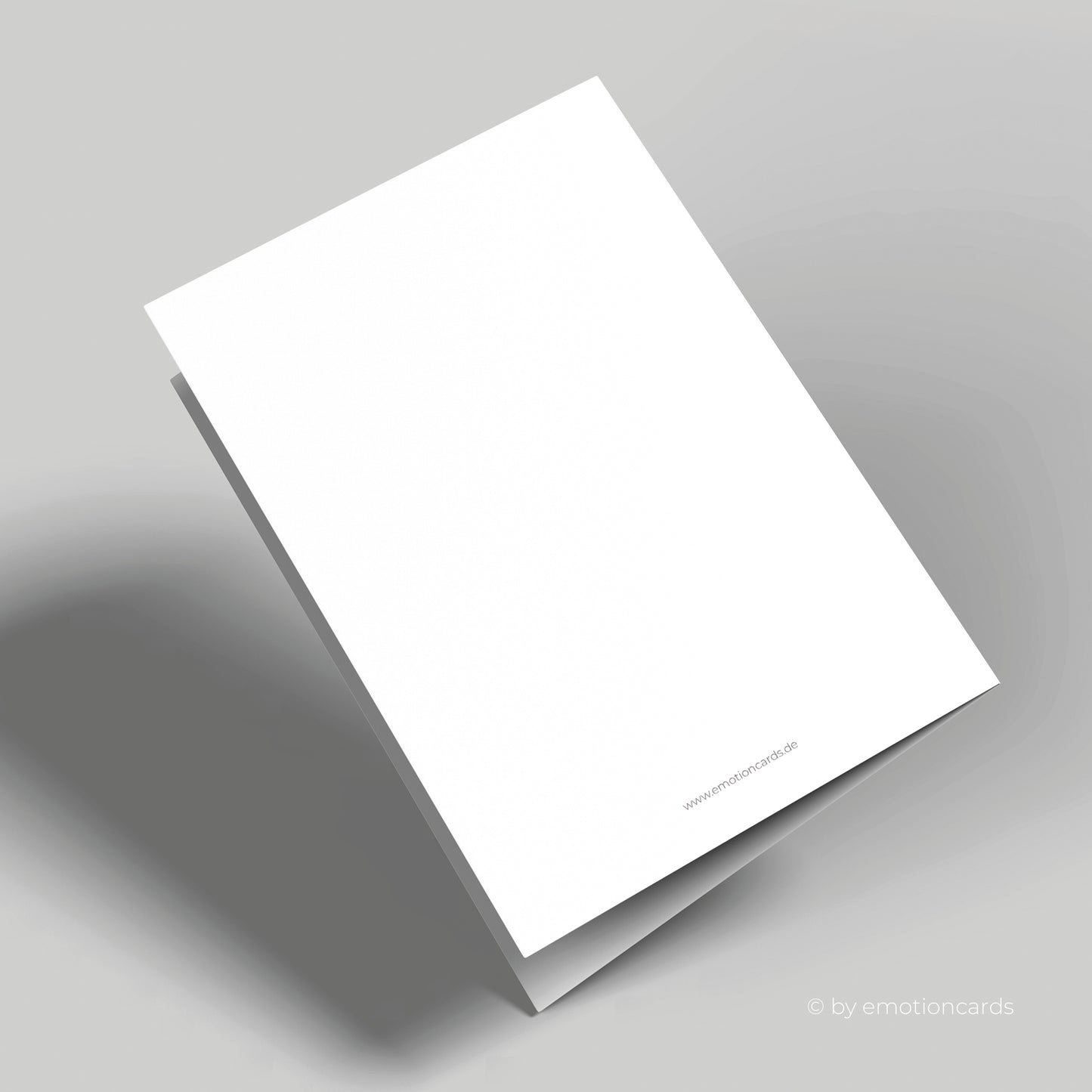 Elegante Trauerkarte (Klappkarte) | Beileidskarte | mit Rahmen | Premium-Karton | Inkl. Umschlag | Große Karte (115mm x 170mm)