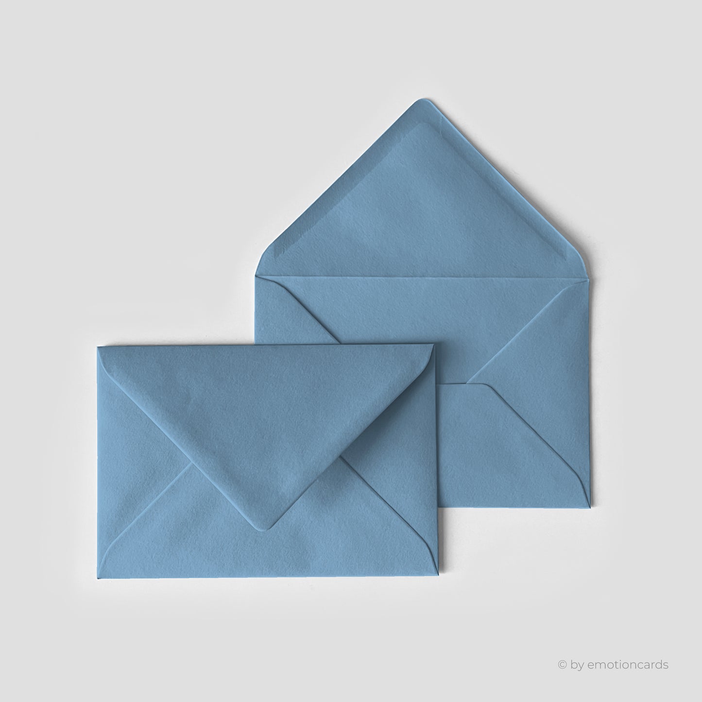Kuvert graublau | DIN B6 mit spitzer Klappe, nassklebend