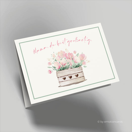 Muttertagskarte | Mama Du bist großartig