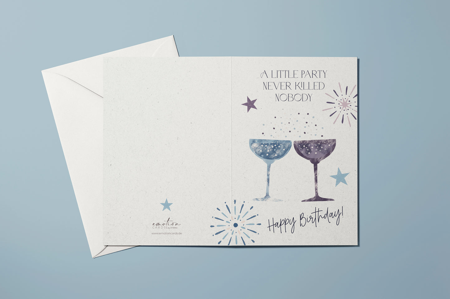 Geburtstagskarten Set | Party & Champagner