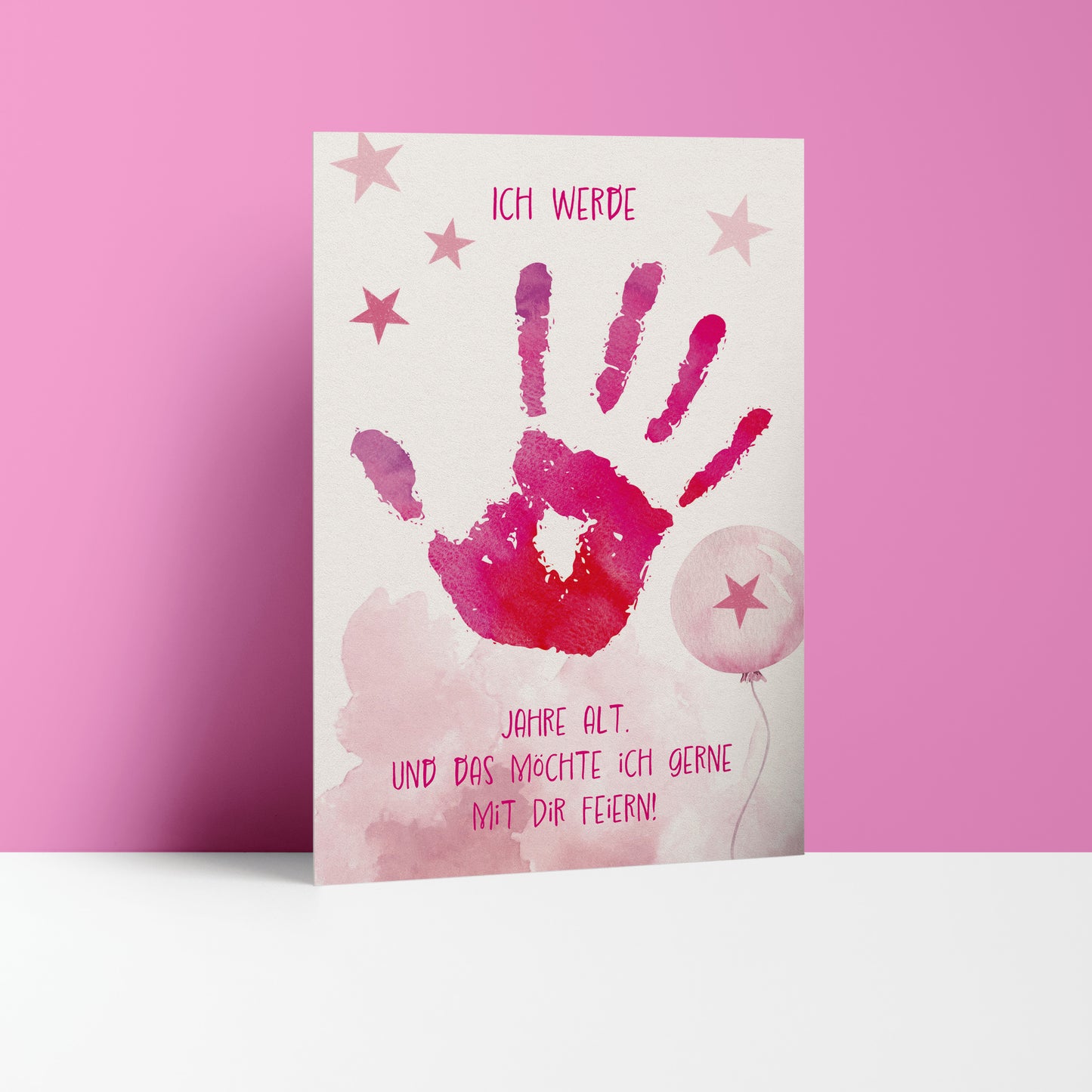 5x/10x Einladungskarten zum Kindergeburtstag | Ich werde 5 Jahre alt | Premium-Karton | Große Karte (115mm x 170mm) (Kopie)