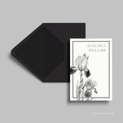 Trauerkarte | Aufrichtige Anteilnahme Schwertlilie