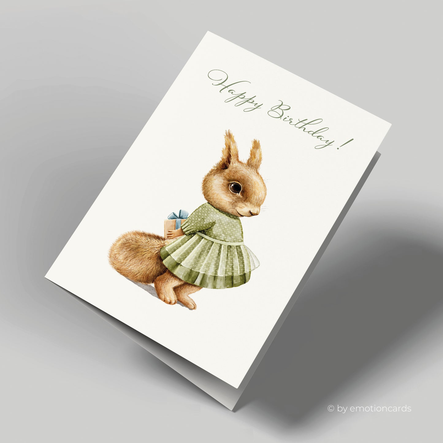 Geburtstagskarte | Happy Birthday Squirrel Geschenk Überraschung