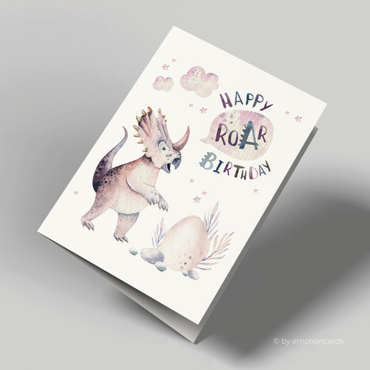 Geburtstagskarte | Happy Roar Birthday Dino
