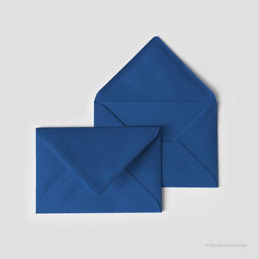 Kuvert blau | DIN B6 mit spitzer Klappe, nassklebend