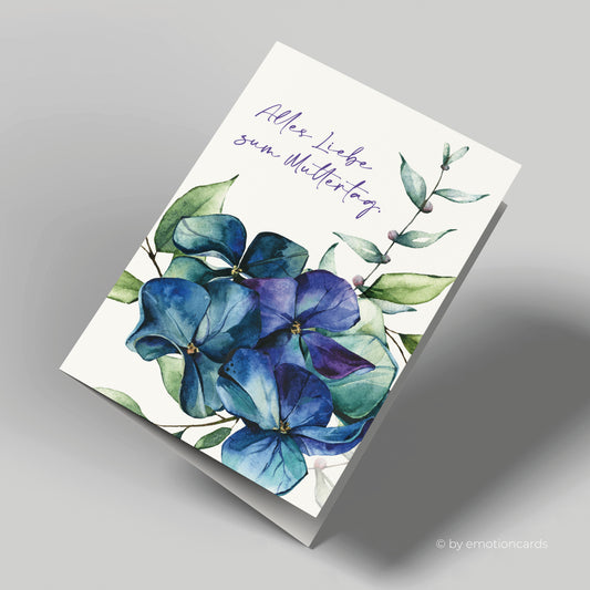 Muttertagskarte | Blaues Veilchen